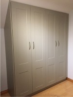 Fitted angled wardrobes