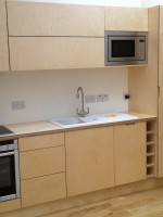 Birch plywood kitchen