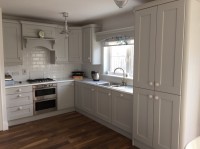 Light grey painted kitchen