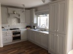 Light grey pained kitchen