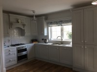 Light grey painted kitchen